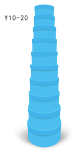 Scatola Regalo Rotonda in Carta Speciale con Logo Personalizzato per Festività, Set da Dieci Pezzi, Disponibile in Fabbrica - Product Image 3