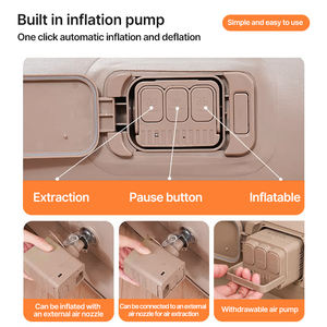 Colchón Inflable Automático para Acampar al Aire Libre, Grueso, con Flocado, Cama Inflable Doble para Acampar, Sofá para Siesta - Product Image 4