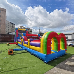 42ft Yuedong Gonflable Géant Rebond <span class=keywords><strong>Maison</strong></span> Toboggan Arc Obstacles Cours Croix Coloré Jouer <span class=keywords><strong>Jeu</strong></span> - Product Image 3