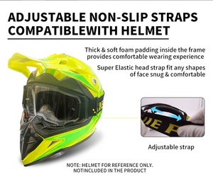 Lunettes De <span class=keywords><strong>casque</strong></span> De moto personnalisées, équipement Anti-buée, lunettes De Motocross, protection des yeux, cadre en Tpu, lunet - Product Image 5