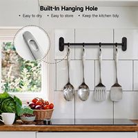 Ensemble de 7 ustensiles de cuisine en acier inoxydable, spatules et cuillères, incluant des spatules ajourées solides et des cuillères ajourées de service, résistantes à la chaleur