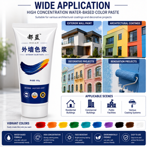 Pâte de pigment universelle à base d'eau, agent de coloration puissant à base d'eau pour peinture murale - Product Image 5