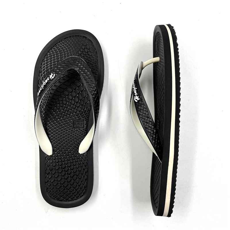 Cheap Men Massage Slippers Summer Rubber PVC Thongs Filp-Flops Slippers
