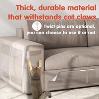 Protection de meubles anti-griffes pour chat, autocollante, personnalisée, durable, transparente d'un seul côté, protection de canapé contre les griffes de chat