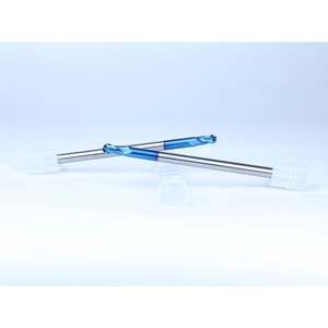 Fraise à queue en acier au tungstène HRC 65, double denture, à bout sphérique, revêtement TiSiN, pour usinage CNC - Product Image 5