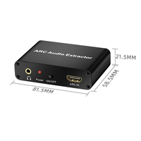 Adaptateur Extracteur Audio TUTI 3,5 mm Jack Casque Coaxial SPDIF RCA R/L Convertisseur DAC Audio HDTV avec Canal de Retour Audio ARC
