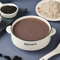 Poudres de pâte de petit-déjeuner instantanées à base de céréales complètes, sésame noir, noix et mûre, pour adultes, en boîte, bouteille, tasse ou sachet