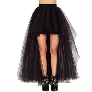 <span class=keywords><strong>Jupe</strong></span> longue en tulle noir taille naturelle pour <span class=keywords><strong>femme</strong></span> 2026, respirante, écologique, asymétrique, style décontracté, punk, gothique, carnaval - Product Image 3