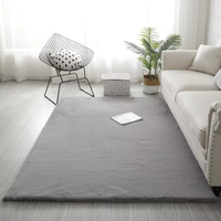 Tapis en peluche de luxe de conception moderne à poils coupés pour salon, chambre d'hôtel, bureau et cuisine