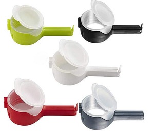 Promotional Airtight Food Bread Coffee Use Plastic Bag Sealer Clip,Seal and Pour Bag Clips