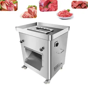 High yield machine to cut chicken bacon sausage cooked meat slicing machine beef cutting machine meat