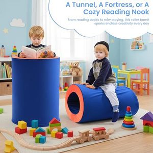 Chaise sensorielle tunnel en mousse personnalisée 30x22 pouces, siège compressible doux et lavable pour enfants - Product Image 3