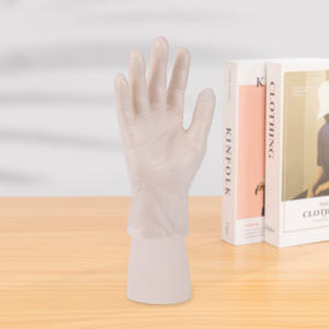 Gants jetables en vinyle pour la restauration M4.5g 24CM, imperméables, sans poudre, sans silicone, texture lisse - Product Image 3