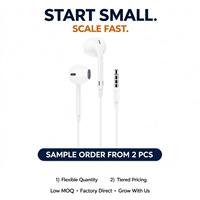Earphone In-Ear Berkabel 3.5Mm dengan Kontrol Volume Mikrofon 120CM Kabel TPE Earbud Musik Bass Stereo untuk Ponsel PC Universal G12A