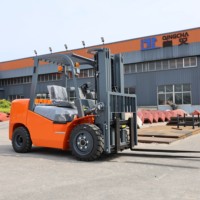 NOUVEAU Chariot élévateur diesel multifonctionnel HOT CPCD30 2,5/3/5 tonnes avec pneus pleins et mât à deux/trois étages conforme EPA