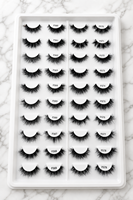 Cils 3D luxueux, faux cils faits à la main, naturels, longs, croisés, légers, effet wispy pour le maquillage