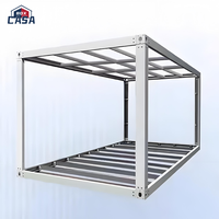 Structure de maison conteneur préfabriquée en usine, démontable et mobile, de 20 pieds ou 40 pieds, en kit, avec design moderne pour usage résidentiel, bureautique et commercial