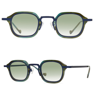 Gafas de sol Mujer Nylon Color Gradient <span class=keywords><strong>Lenses</strong></span> Hombres Square Small Frame Gafas de sol - Product Image 1