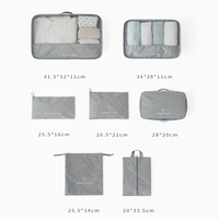 Ensemble de 6 cubes d'emballage de compression organisateur de bagages de voyage pour organisateurs de valises pour sac à vêtements pour accessoires de voyage