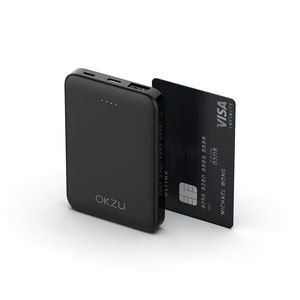 Mini Dual USB Power bank Suit for Gift Promotions 5000mah high Speed Charging power banks