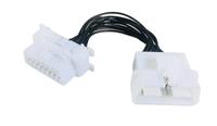 Faisceau de câbles de connecteur de Diagnostic SAE J1962 OBD2 16 broches personnalisé en usine pour la programmation ECU et les outils de Scanner automatique