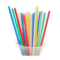Chine Paille à boire flexible dégradable en PLA de qualité alimentaire colorée 6mm 8mm 10mm 12mm pailles de fête pour boissons et thé à bulles
