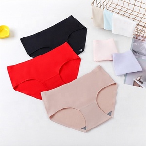 Intima-Ropa interior barata sin costuras para Mujer, bragas De seda De hielo De talla grande - Product Image 6