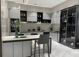 Armarios de cocina de gama alta personalizables de diseño moderno armario alto comedor estilo más popular cocinas ampliadas que ahorran espacio - Product Image 3