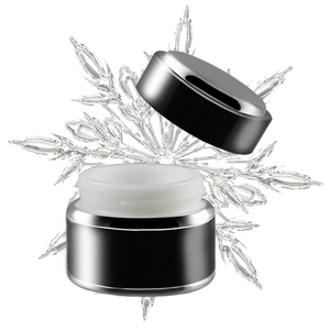 CJN44-001 Envase de Crema Cosmética de Doble Pared de 30g, Envoltura Exterior de Aluminio, Envase Interior de Vidrio Blanco Opal <span class=keywords><strong>en</strong></span> Negro - Product Image 1