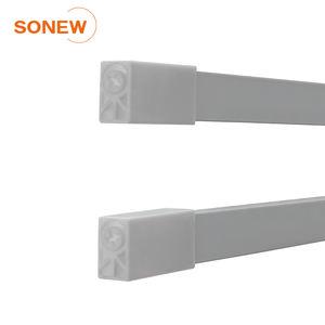 Glissières de tiroir à montage sous plan SONEW, fermeture douce, profil mince, métal blanc, pour tiroirs de cuisine, rails pour portes de placard coulissantes - Product Image 2