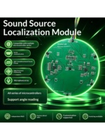 Microphone omnidirectionnel 360° pour la capture sonore, carte de développement de localisation de source sonore haute précision avec SDK