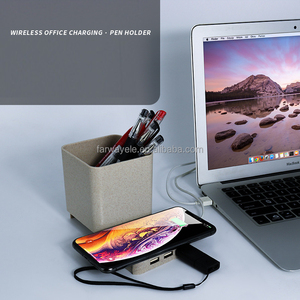 California lúa mì đa chức năng chủ bút chì Nhựa Bàn tổ chức với mô hình vuông cho bút đứng và lịch sử dụng - Product Image 4