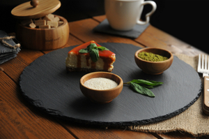 SH batu hitam papan keju Slate baki saji persegi bahan <span class=keywords><strong>PC</strong></span> diskon besar makanan piring untuk penyaji Sushi - Product Image 5