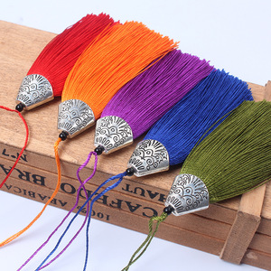 Tassel <b>Bookmark</b> 8Cm Tibetan Silver Chinese Style Pendant For <b>Gift</b> Unisex Fashion Charm Zhejiang Origin - Product Image 1