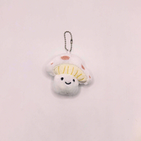Porte-clés en peluche champignon mignon de dessin animé en gros, pendentifs décoratifs, accessoires pour écharpes et chapeaux, porte-clés en peluche champignon exquis