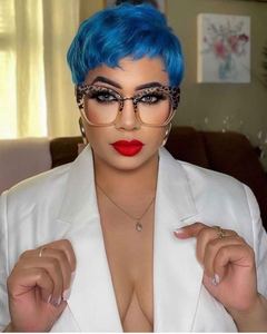 Tonos 2021 nuevo diseño de moda al por mayor mujeres personalizadas de gran tamaño estilo cuadrado gafas ópticas marcos gafas transparentes - Product Image 2