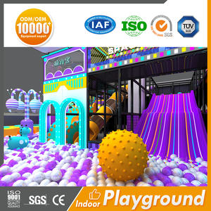 इनडोर बड़े बच्चों प्लेग्राउंड रंगीन तकनीक थीम वाली बॉल पिट स्लाइड सवारी वाणिज्यिक मनोरंजन केंद्रों के लिए - Product Image 4