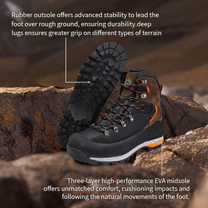 <span class=keywords><strong>Bottes</strong></span> de <span class=keywords><strong>randonnée</strong></span> imperméables en cuir pour hommes et femmes, prix d'usine personnalisé Hanagal OEM ODM - Product Image 4