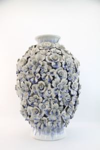 3 डी सुंदर फूल सिरेमिक वेस फूल वैस सिरेमिक गहने वसंत और ग्रीष्मकालीन उद्यान घर सजावट - Product Image 5