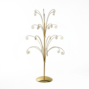 All Ornament Display <b>Tree</b> Bright Brass Plated Holds Ornaments Decorative Metal Display <b>Stand</b> for Christmas Ornaments Collection - Product Image 1