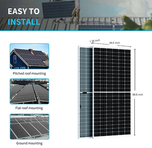 Panel Solar Bifacial de Doble Vidrio Sunplus SR5-60HBD-585M 585W Tipo N, 23.4% de Eficiencia, 2278x1134x30mm, Stock en EE. UU. - Product Image 2
