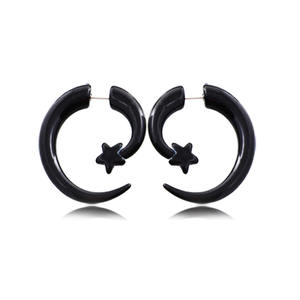 Оптовая продажа, высокое качество, лидер продаж, Модные Акриловые мужские серьги в стиле хип-хоп - Product Image 3