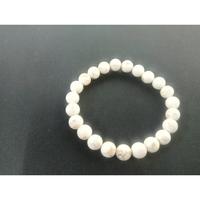 Nouveauté - Pierre précieuse naturelle de qualité supérieure - Pierre de Dalmatien naturelle - Bijoux unisexes - Perles de pierre naturelle - Perles de cristal réelles pour bracelet