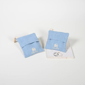 GLAMPKG Wholesale Custom logo Blue Drawer Paper Jewelry <b>Box</b> Packaging <b>Box</b> Cotton Linen Bag Sliding Drawer Jewelry <b>Earring</b> <b>Box</b> - Product Image 2