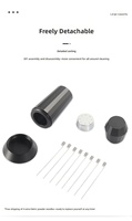 Distributeur de poudre en alliage d'aluminium à aiguilles, anti-agglomération, pour machine à expresso, distributeur de café dédié
