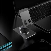 Support de support de téléphone portable de bureau réglable à angle entièrement pliable en aluminium portable