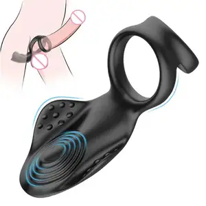 Anello del pene maschile vibratore del pene massaggiatore anale giocattoli del sesso per gli uomini masturbatore eiaculazione ritardo Cock Ring vibratore del sesso