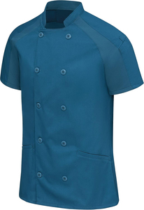 Bán Buôn Biểu Tượng Tùy Chỉnh Người Đàn Ông Của Phụ Nữ Của Unisex Nhà Bếp Ngắn Tay Áo Nhà Hàng <span class=keywords><strong>Baker</strong></span> Cafe Nấu Ăn Nấu Ăn Đầu Bếp Áo Khoác Đồng Phục Đầu Bếp Áo Khoác - Product Image 4