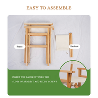 Chaise de Réalisateur Pliable Écologique et Imperméable de Haute Qualité, Style Moderne, Portable, pour Jardin et Terrasse Extérieurs