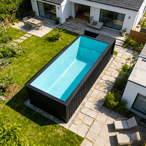 Kit de piscine rectangulaire enterrée avec structure en acier et équipement complet - Product Image 5